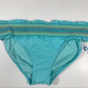 Blue Rod Beatltie bikini bottom size 6 NWOT